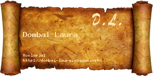 Dombai Laura névjegykártya
