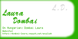 laura dombai business card